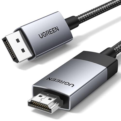 UGREEN DisplayPort HDMI 変換 ケーブル 2M アクティブ式 ディスプレイポー...