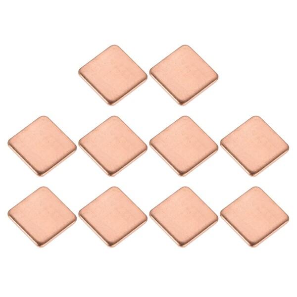 DMiotech 20個 15 x 15 x 1.5 mm 銅 パッドサーマルキット ICチップ ヒ...