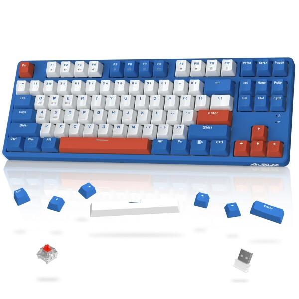 A.JAZZ x ATTACK SHARK AK871 ゲーミングキーボード ワイヤレス Bluet...