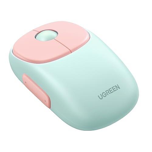 UGREEN ワイヤレスマウス FUN+マウス かわいい USB-C充電式 Bluetooth＆2....