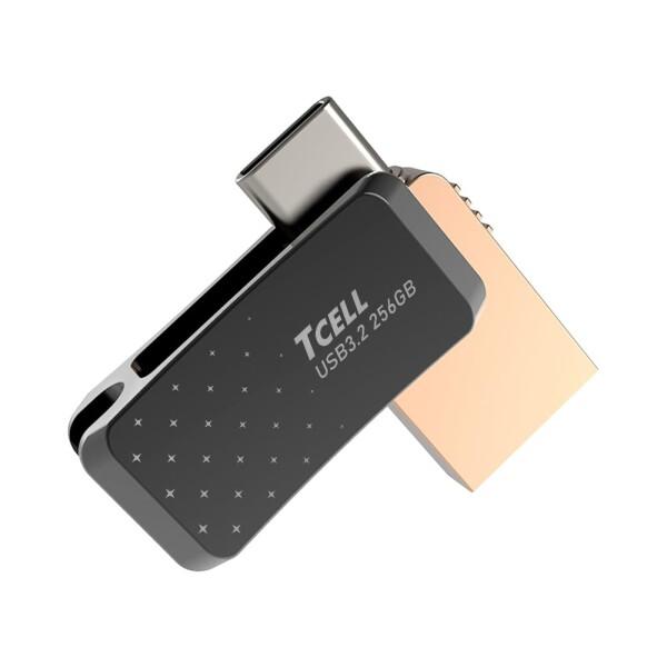 TCELL 芸妓のロマン 256GB Type-C/ USB3.2 Gen1-A/両コネクタ搭載 O...