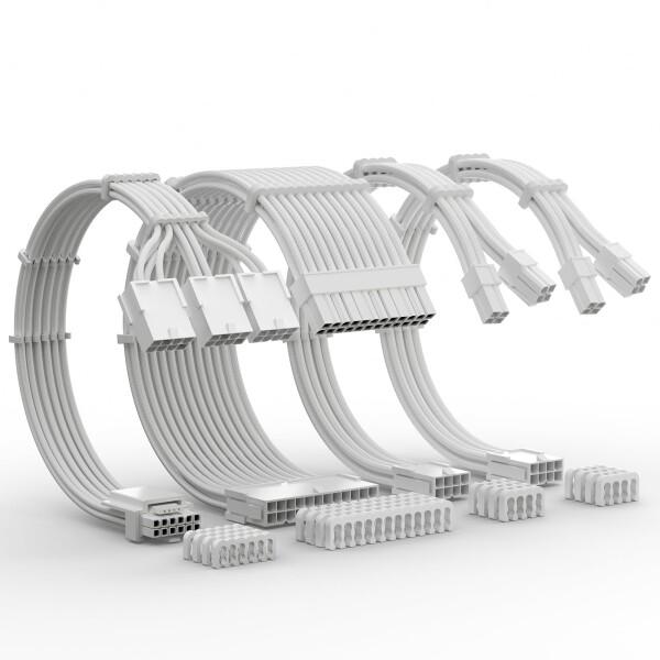 AsiaHorse PCIE5.0 12VHPWR スリーブケーブル、16(12+4)ピンPCIE/...