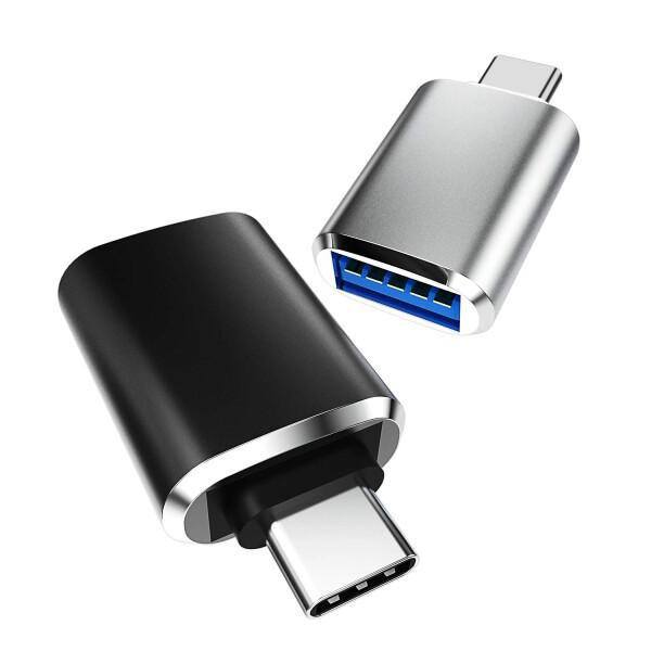 タイプc USB 変換 アダプタ USB A to C OTGケーブル（2パック） Type C プ...