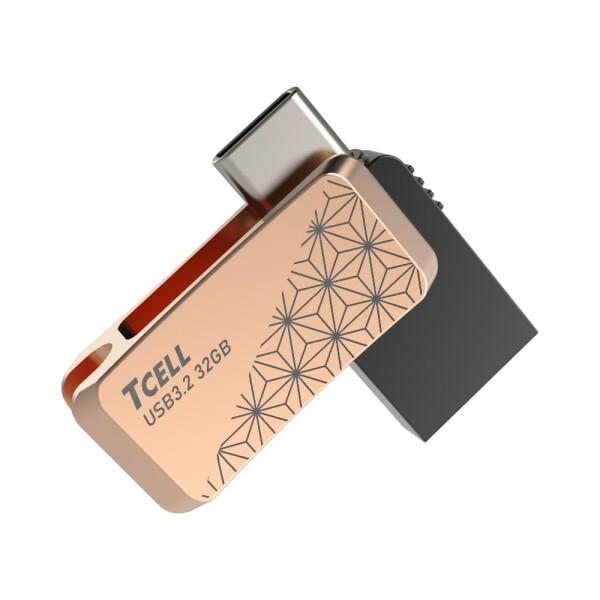 TCELL 芸妓のロマン 32GB Type-C/ USB3.2 Gen1-A/両コネクタ搭載 OT...