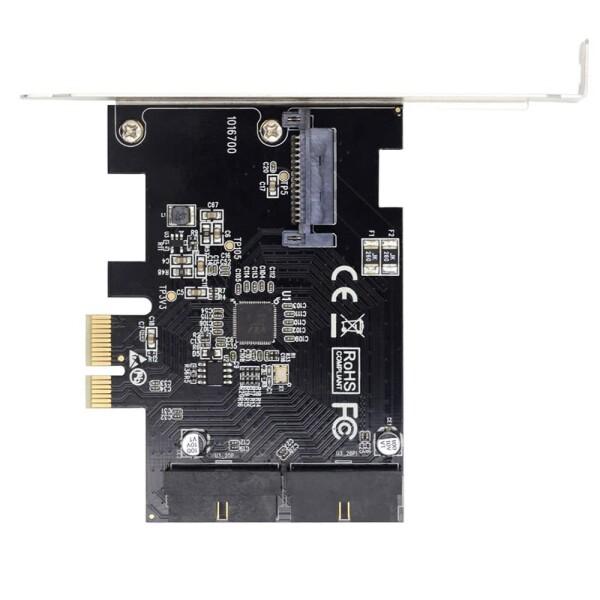xiwai PCI-E 1X - 19ピン 20ピン USB 3.0 ヘッダー エクスプレスカード、...