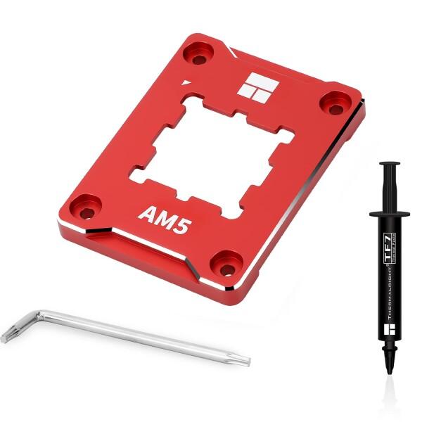 Thermalright AM5 SECURE FRAME RED CPUホルダー、補正曲げ防止固定...