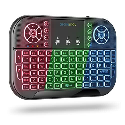 ミニ キーボードワイヤレスMini Bluetooth keyboard タッチパッド搭載USB充電...