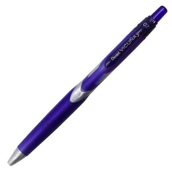 ぺんてる 油性ボールペン ビクーニャ 0.7mm ブルー軸 青インキ BX157-C