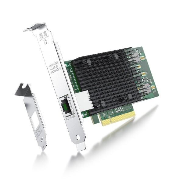 ipolex 10Gb NIC PCI-E ネットワークカード,シングル RJ45ポート,Intel...