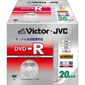 ビクター 16倍速対応DVD-R20枚パックシルバーレーベル(CPRM対応) Victor VD-R...