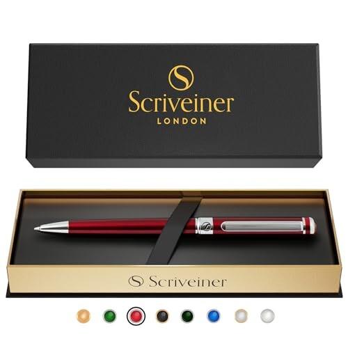 Scriveiner ボールペン 最高級 クローム仕上げ シュミット 黒リフィル 最高のボールペンギ...