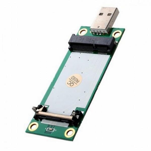 CY Adapter Mini PCI-E ワイヤレス WWAN - USBアダプターカード SIM...