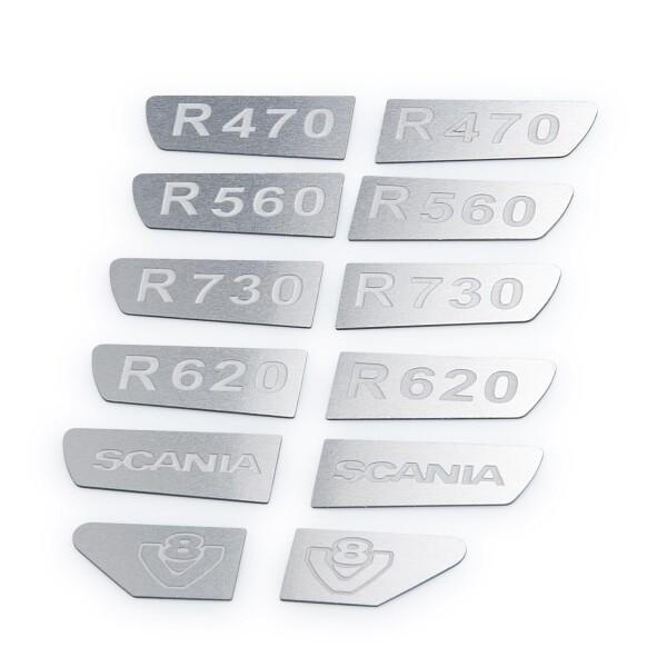 TRZX 金属のデジタル表記はタミヤ 1/14 RC のトレーラーのトラクター トラック R620 ...