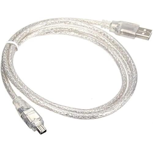 USB オス-Firewire IEEE 1394 4ピンオス 延長ケーブル 変換アダプターコード ...