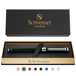LACHIEVA LUX 高級筆記具 天然木クルミ、ドイツ製のペン先 水性