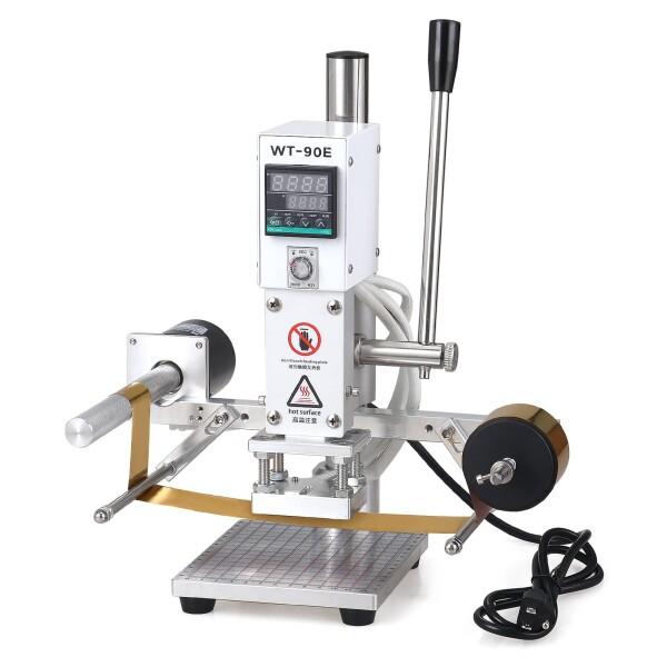 JTVTW 手動式 ホットスタンプ ホットスタンプ機 箔押し機 焼印 自動ロール紙 ディジタル制御 ...