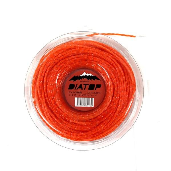 DIATOP ナイロンコード EX10用ツイストナイロンコード 2.7x50ｍ ナイロンコードカッタ...