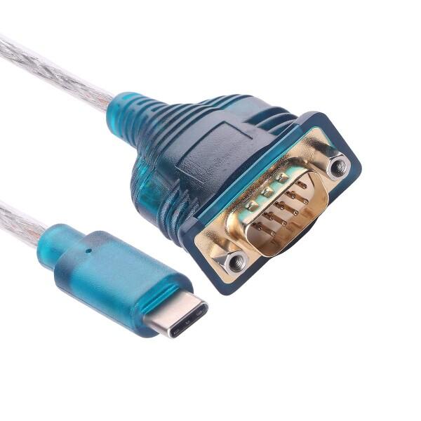 1.5m USB Type-C-RS232 DB9オスシリアルアダプターケーブル（Windows M...
