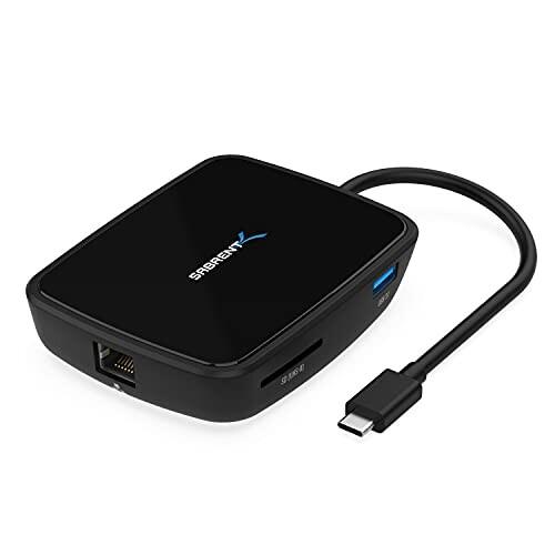 SABRENT usbハブ ドッキングステーション Thunderbolt 3認証 最大40Gbps...