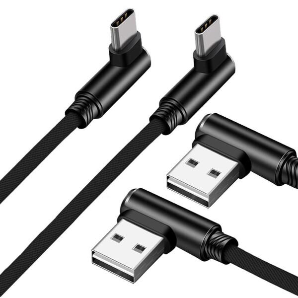 USB Type C ケーブル L型 90度 L字SIKAMI USB-A to USB-C 高耐久...