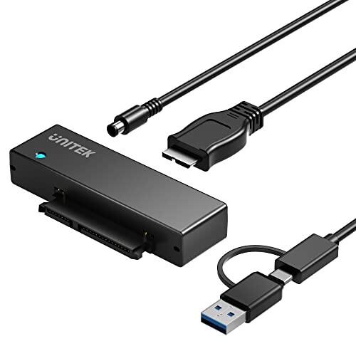 Unitek SATA USB3.0(USB A+C) 変換ケーブル 2.5 3.5インチ HDD/...