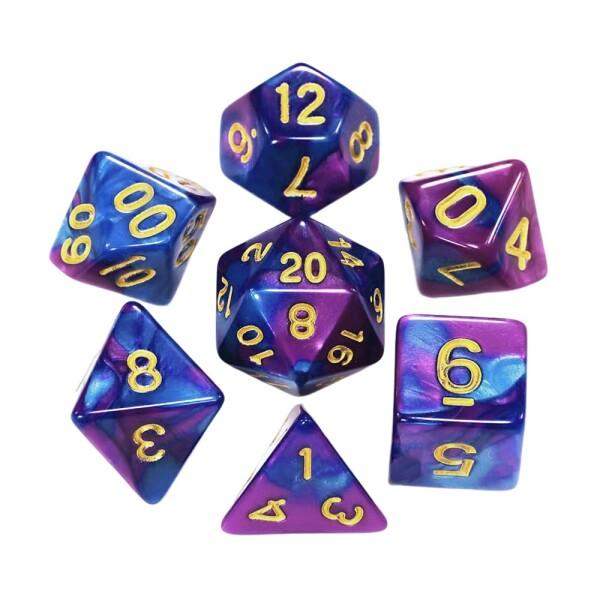 LIANHATA 多面体 ダイス サイコロ セット アクリル 7個入り D20 D12 D10 D8...