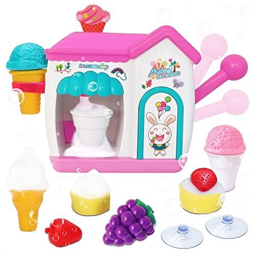 Mercs-X お風呂おもちゃ おふろおもちゃ ふわふわ泡 泡遊び 水遊び アイスクリーム ソフト
