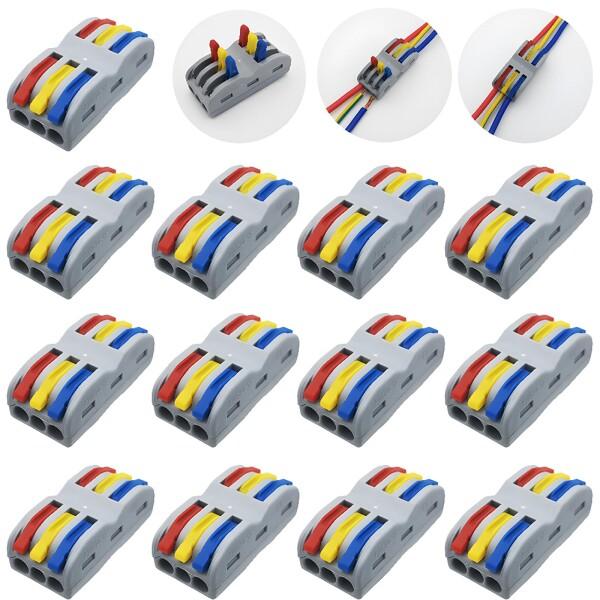 ワンタッチコネクター, CESFONJER SPL-3 レバーナットワイヤコネクタ, ポート 導体コ...