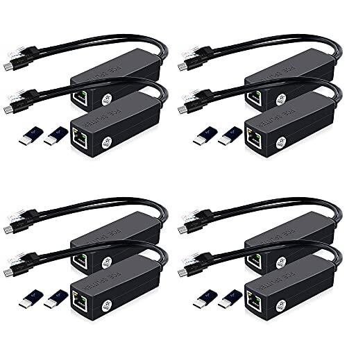 GeeekPi 8パックアクティブPoEパワーオーバーイーサネットMirco USB + RJ45 ...