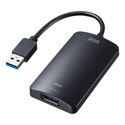 サンワサプライ USB3.2-DisplayPortディスプレイアダプタ (USB Aコネクタ オス...