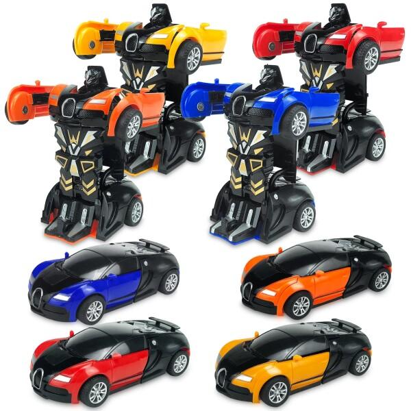 車 おもちゃ ロボット 変身 変形ドライブカー ミニカー パトカー 子供 おもち ロボット おもちゃ