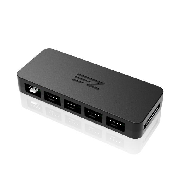 EZDIY-FAB 10ポート PWMファンハブ/スプリッター、4ピンおよび3ピンファン用、Sata...