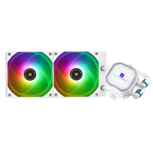 Thermalright Frozen Prism 240 White ARGB 液体 CPU 水ク...