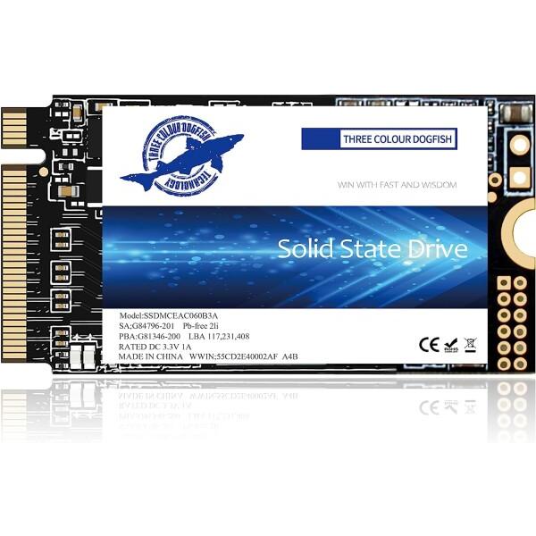 Dogfish M.2 2242 SSD 256GB NVMe PCIe Gen3 x 4 内蔵ソリ...