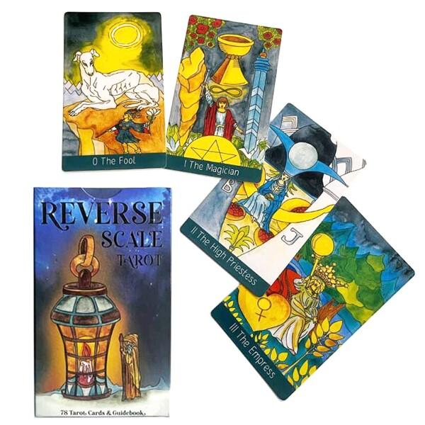Atesswy 逆目盛 タロット 逆鱗タロットカード、80枚の面白いタロットカード、標準サイズ（12...