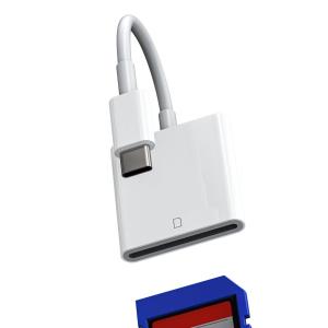 タイプc SDカードリーダー USB C 変換アダプタ 対応Apple iPhone15 Pro Max Plus 対応iPad 10、Air4/5、M｜チャンスAA