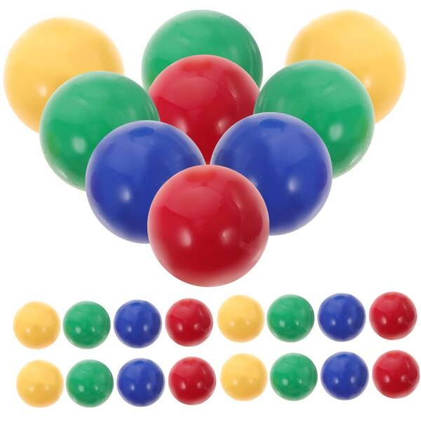 Totority 48個 カラーソリッドボール ドールハウスアクセサリー プラスチックボール ゲーム