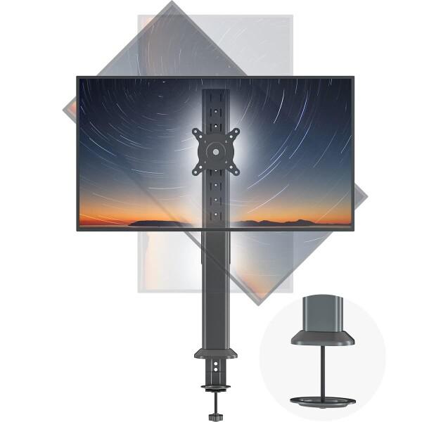 Single Tall Desk Monitor Arm Mount Stand Fit for 2...