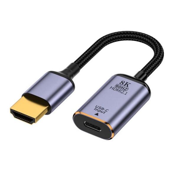 xiwai USB-C Type C メスソースからHDMIシンクHDTVケーブル 8K@60hz ...