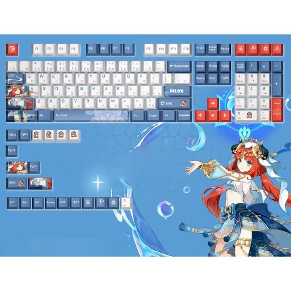 げんしん 原神 周辺 日本語配列 シリーズ メカニカルキーキャップ フリーナ 胡桃 ニィロウ 放浪