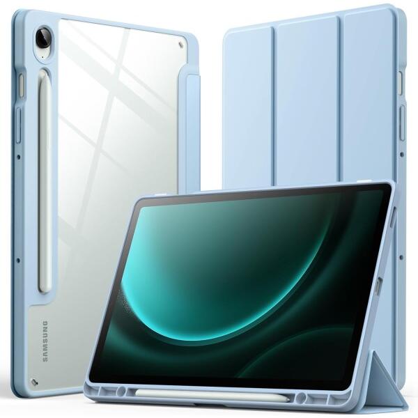 Galaxy Tab S9 FE Plus/Tab S9 Plus ケース 透明 クリア バックカバ...