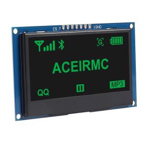 ACEIRMC 2.4インチ 128x64 OLED LCDディスプレイモジュール SSD1309 7ピン SPI/IIC I2C シリアルインターフェ
