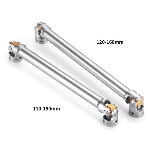 TRZX 2個 金属 RC ドライブ シャフト RC 1/14 タミヤ トレーラー トラクター トラ...