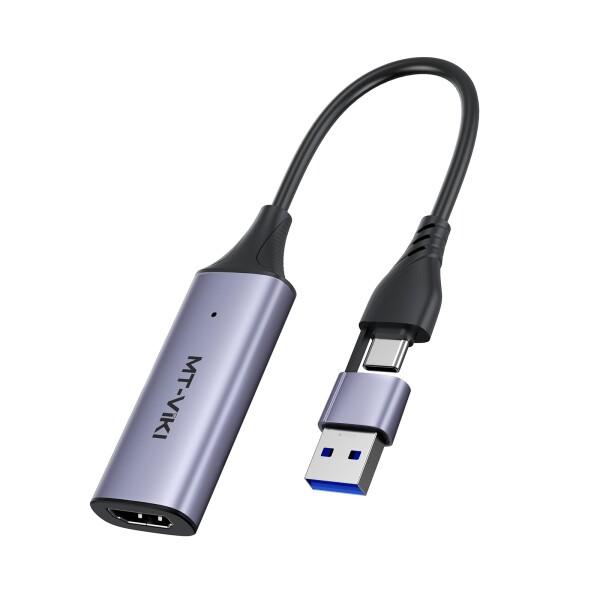 MT-VIKI HDMI キャプチャーボード 1080P 60FPS 4K入力 ビデオキャプチャー ...