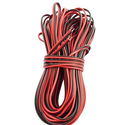 LitaElek 20m 2ピン22ゲージAWGフレキシブル電線延長ケーブルSMD 3528 283...