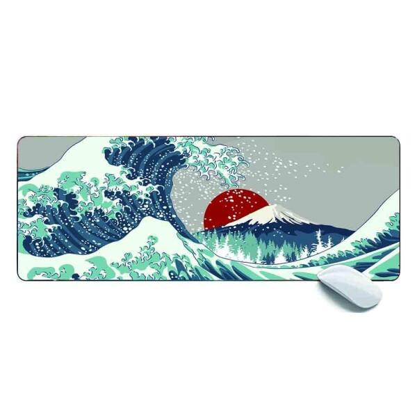 マウスパッド 大型 ゲーミング サクラ 富士山 太陽 マウスマット おおきい キーボードパッド ゴ