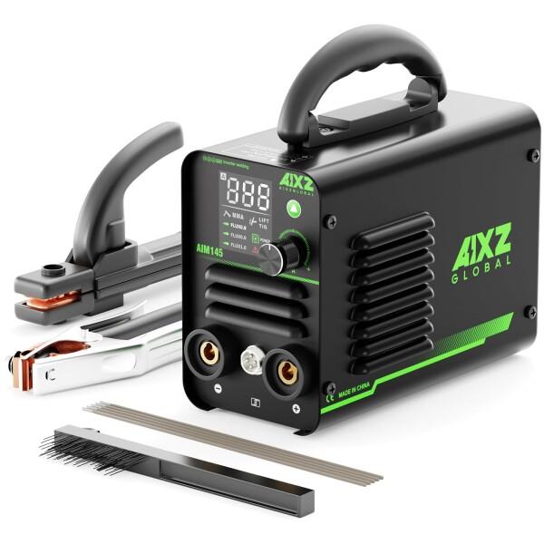 AIXZGLOBAL アーク溶接 110V 145A 一台三役 半自動溶接機 小型 LCDディスプレ...