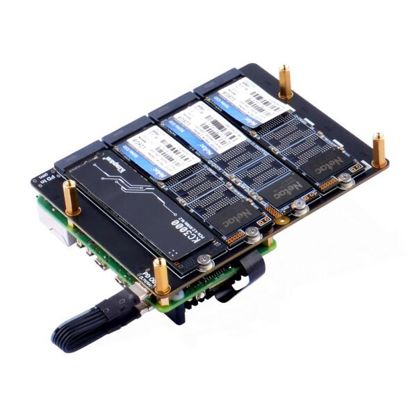 GeeekPi N16クアッドNVMe拡張ボードRaspberry Pi 5用、M.2 NVMe S...