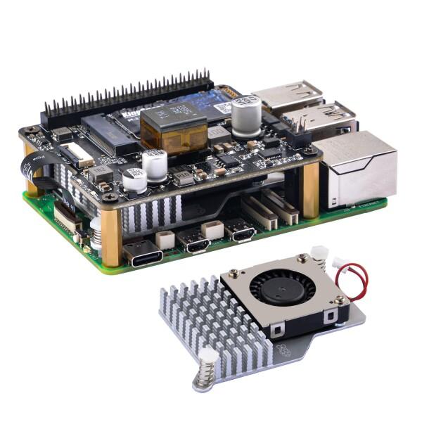 GeeekPi M.2 NVMe M-Key &amp; POE+ HAT for Raspberry Pi...