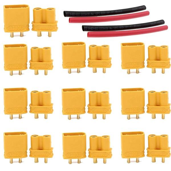 Boladge 10個XT-30アップグレード Amass XT30Uプラグオスコネクターと10個 ...
